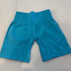 Blue NVGTN Shorts